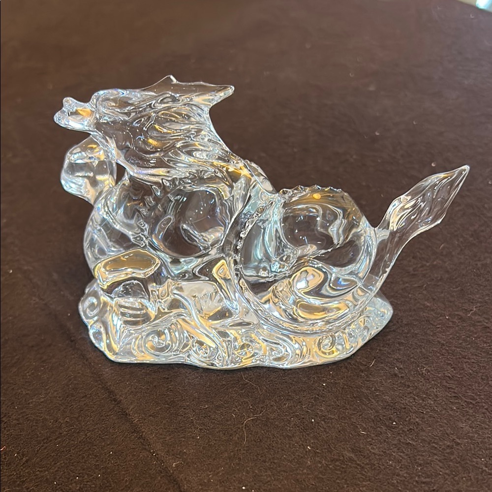 Baccarat Clear Crystal Fox Figurine